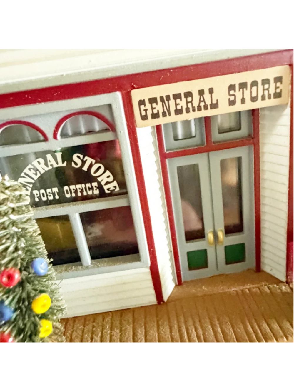Hallmark Sarah Plain & Tall Pioneer Village Buildings Hays Train Station General
